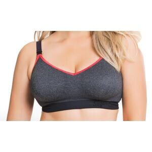 Sugar Candy Crush Fuller Bust Seamless small Wire-free Nursing Bra Charcoal NEW